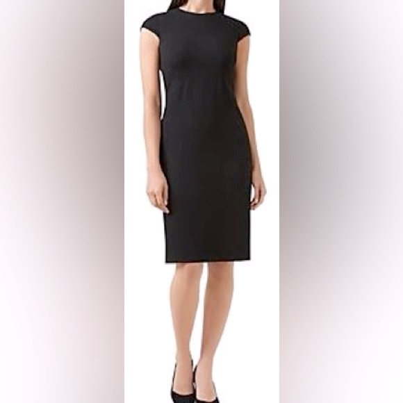 Hobbs London “Kirsty” Sheath Dress Black Size 6